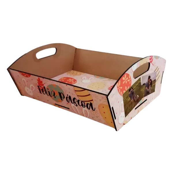 Cesta A4 em MDF para Sublimação