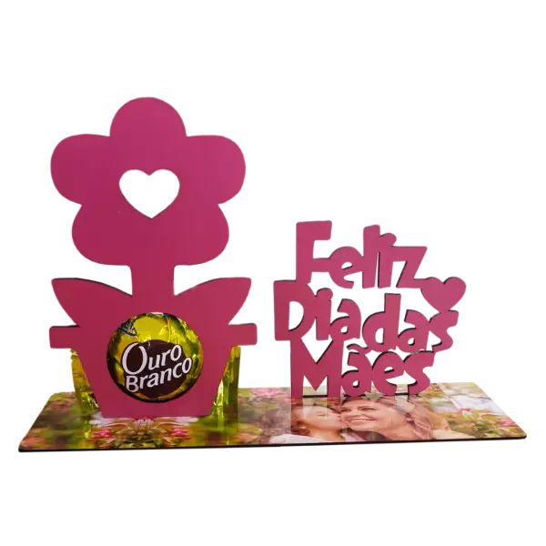 FLOR DIA DAS MÃES MDF 15X20