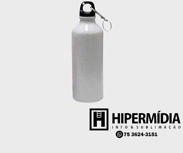 Squeeze para Sublimação Mosquetão branco  500ml