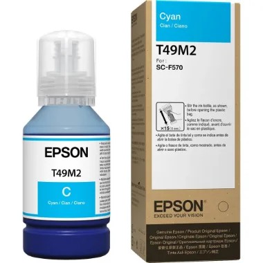 Refil Epson Sublimático Original T49M2 Cyan 140ml