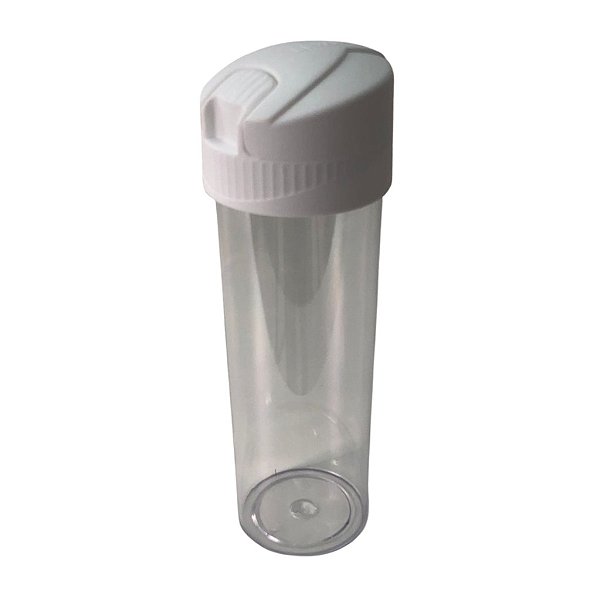 Garrafa Slim Fit Plástico Cristal Com Tampa Branca 540ml - Transfer Laser