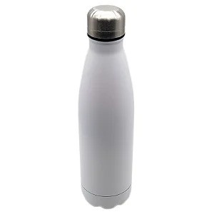 Garrafa Inox Cola Matte Fosca - Branca 500ml
