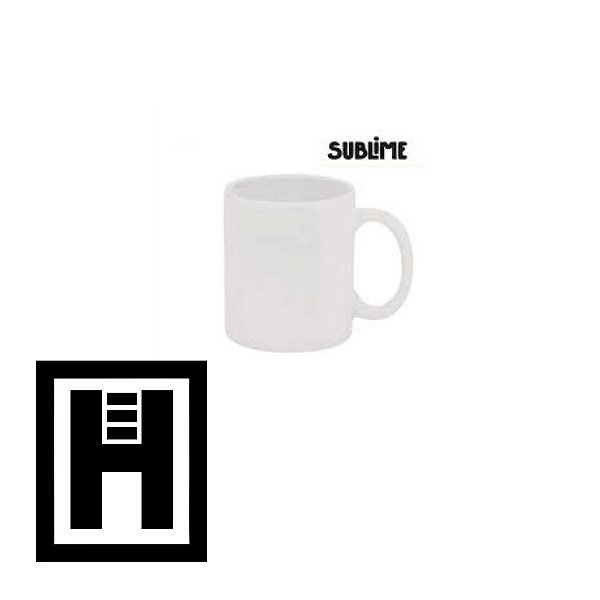 Caneca Branca Sublime AZ10 p/ Sublimação