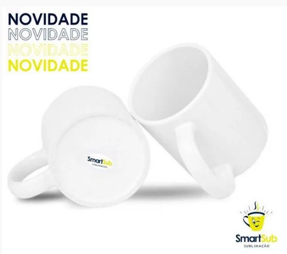 Caneca Porcelana Branca SmartSub 325ml 11oz