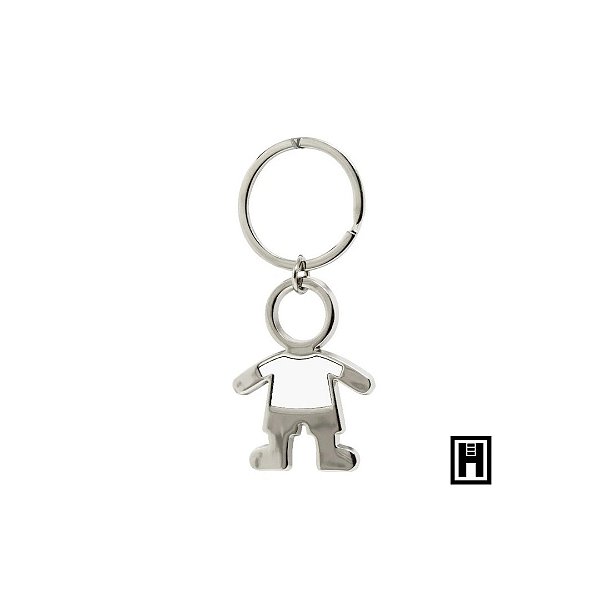 Chaveiro Inox Formato Menino