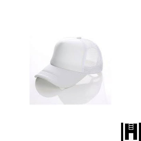 Boné Trucker Liso Branco p/ Sublimação