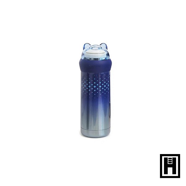Garrafa Inox Dog Urso 350ml Azul
