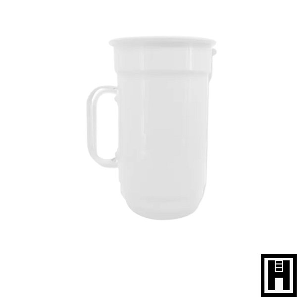 CANECA ALUMÍNIO 750 ML BRANCA