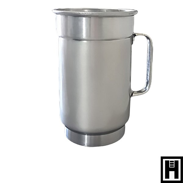 CANECA ALUMÍNIO 750 ML PRATA