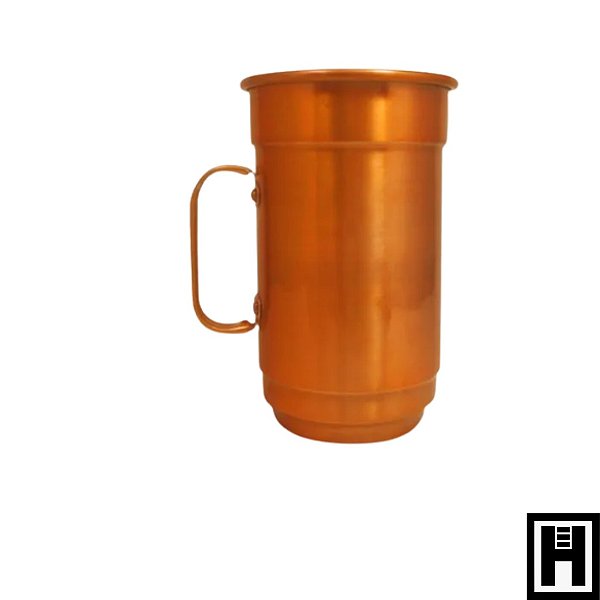 CANECA ALUMÍNIO 750 ML LARANJA