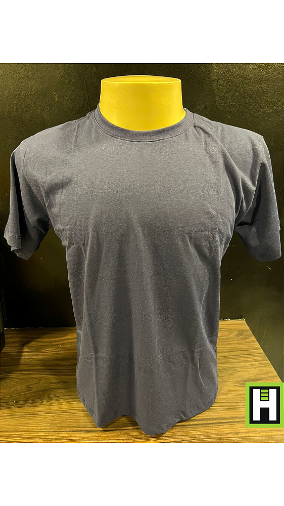 CAMISA ALGODÃO AZUL MARINHO TAM G