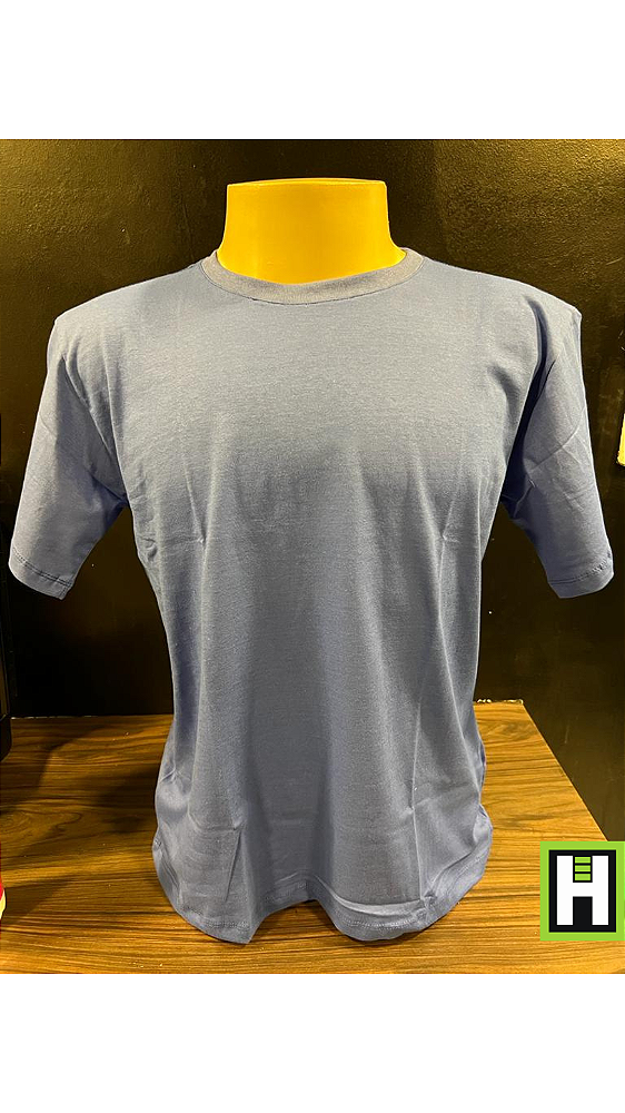 CAMISA ALGODÃO AZUL ROYAL TAM G