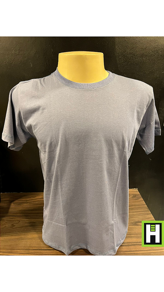 CAMISA ALGODÃO AZUL GRAFITE TAM G