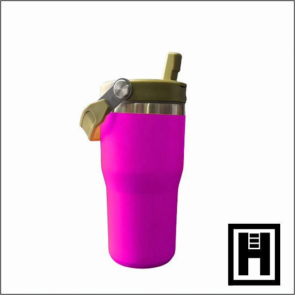 Copo Tumbler Térmico Flip Straw Stanley 580ml -Rosa