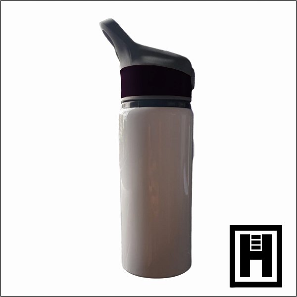 SQUEEZE ALUM BRANCO TAMP PRETO 600ml