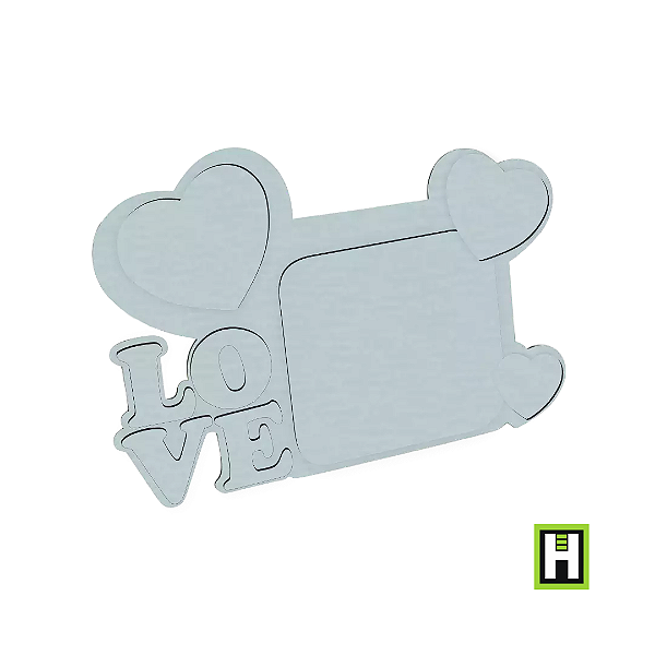 Porta Retrato MDF Love Camadas
