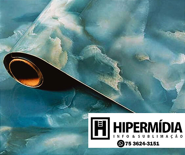 Transfer Sublimático Hydro Live Craft - Mármore Azul 1M