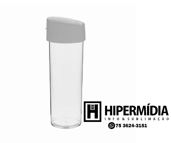 Garrafa Acqua Bio Cristal - Tampa Branca 450ml