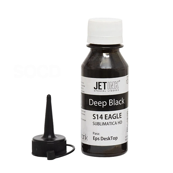 Refil Sublimático Original Jet Ink 100ml - Preto