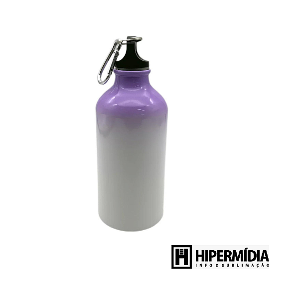 SQUEEZE MOSQUETÃO DEGRADÊ CIMA ROXA 500ML