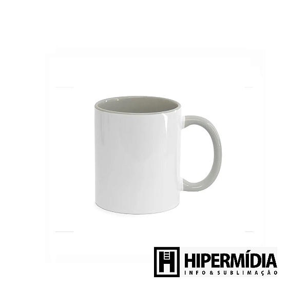 Caneca Alça/Interior Cinza