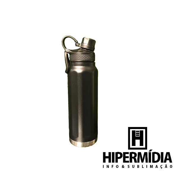Garrafa Inox Térmica Preto ML-6212 800ml