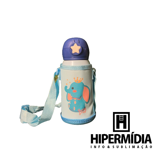 Garrafa Inox Térmica Infantil Azul CH-016S 500ml