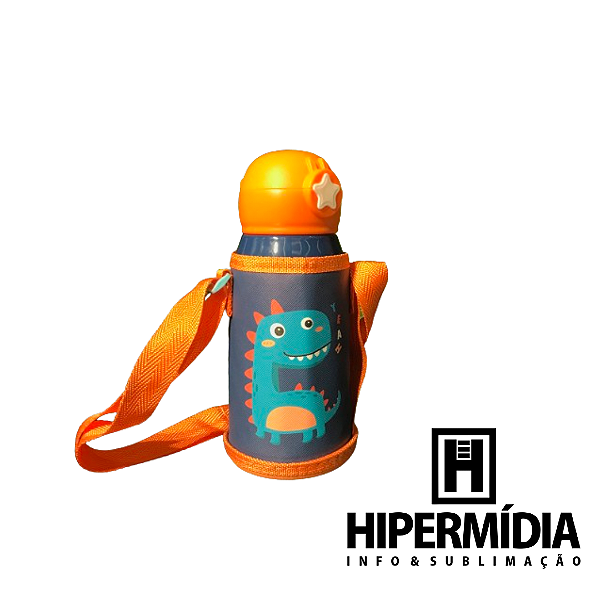 Garrafa Inox Térmica Infantil Laranja CH-016S 500ml