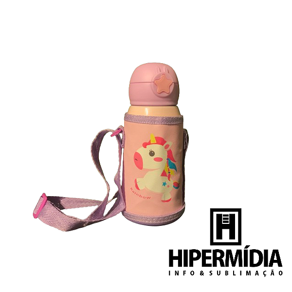 Garrafa Inox Térmica Infantil Lilás CH-016S 500ml