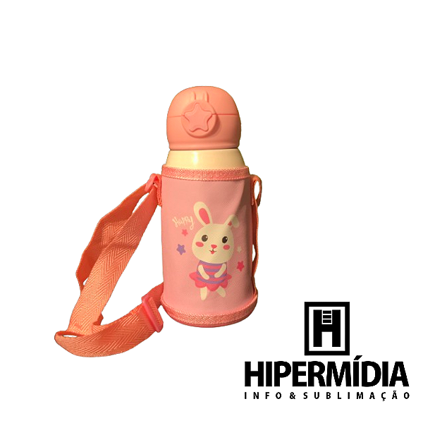 Garrafa Inox Térmica Infantil Rosa CH-016S 500ml