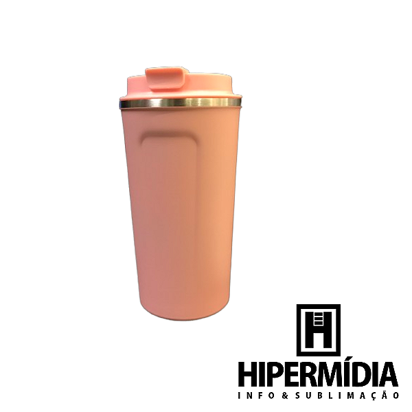 Copo Inox Térmico ML-6217 Rosa 500ml