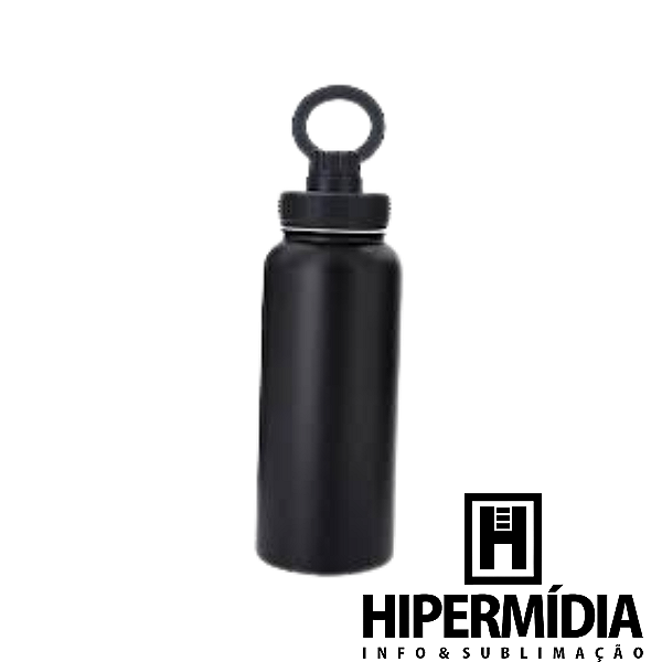 Garrafa Inox Térmica Polida ML-6224 Preta 550ml