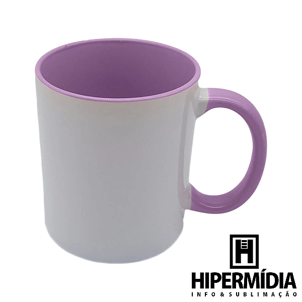 Caneca Alça/Interior Lilás