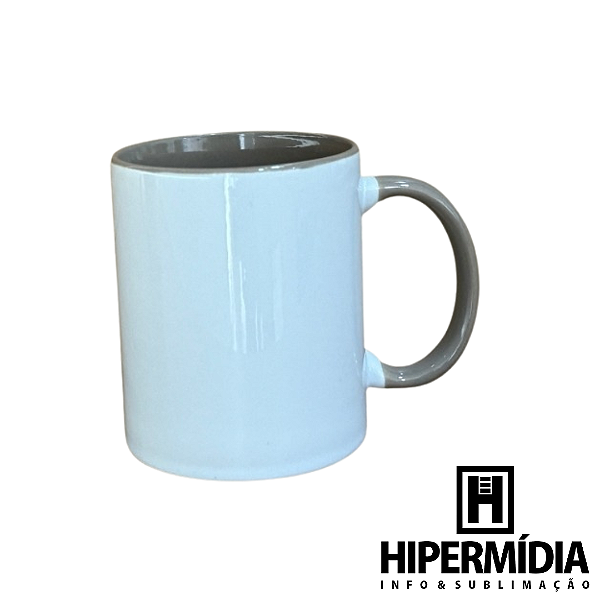 Caneca Alça/Interior Marrom Claro