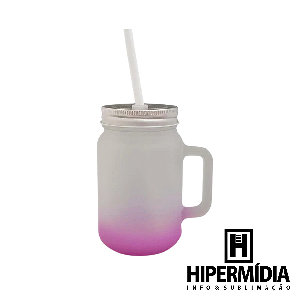 Caneca Mason Jateada/ Lilás - 430ml