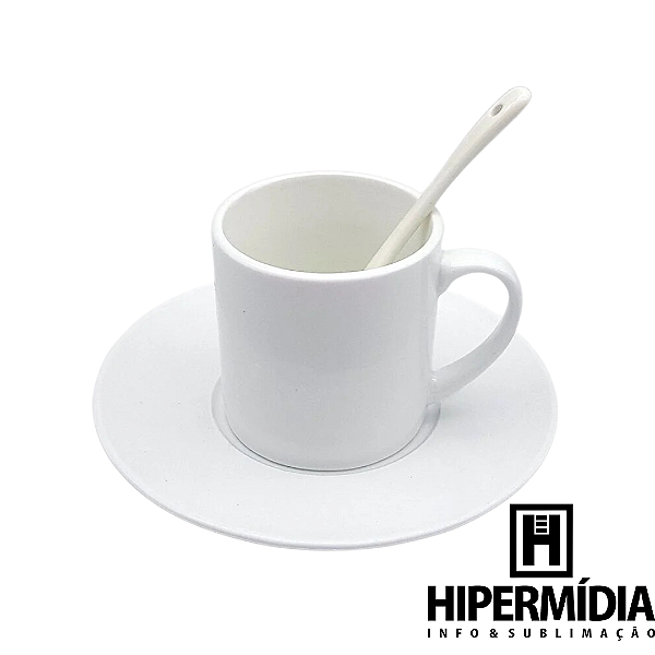 Xícara 180ml C/ Colher e Pires Live