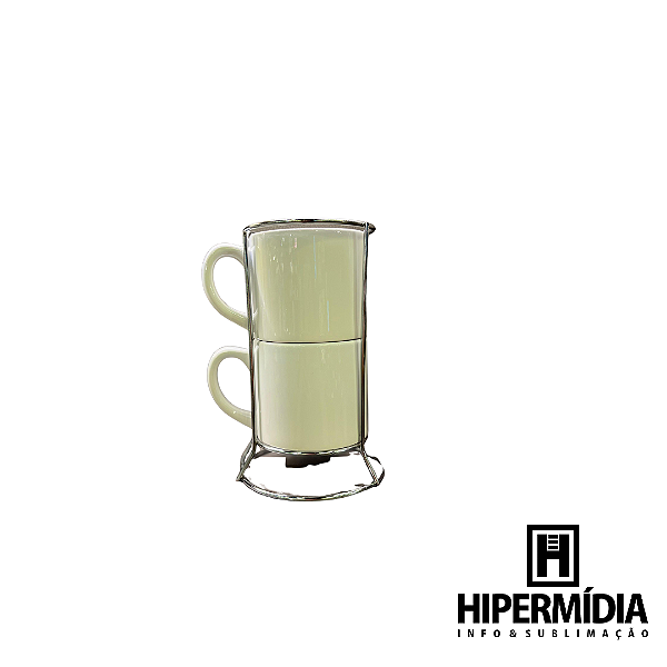 TORRE C/ 2 XICARAS BRANCA LIVE 200ML