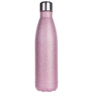 Garrafa Térmica  Glitter Inox 500ml Rosa