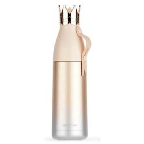 Garrafa Térmica Coroa inox 500ml Dourada