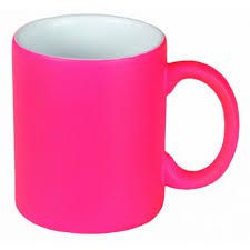 Caneca Neon Rosa Fosco p/ Sublimação 325ml