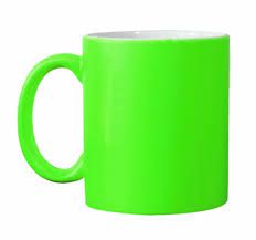Caneca Neon Verde Fosco Florescente p/ Sublimação 325ml