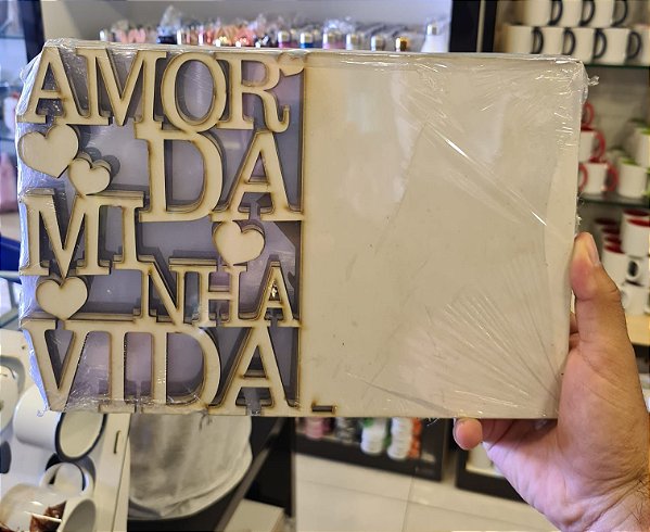 Porta Retrato Mdf Amor da minha vida