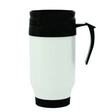 Caneca Semi Térmica de Polímero Preta