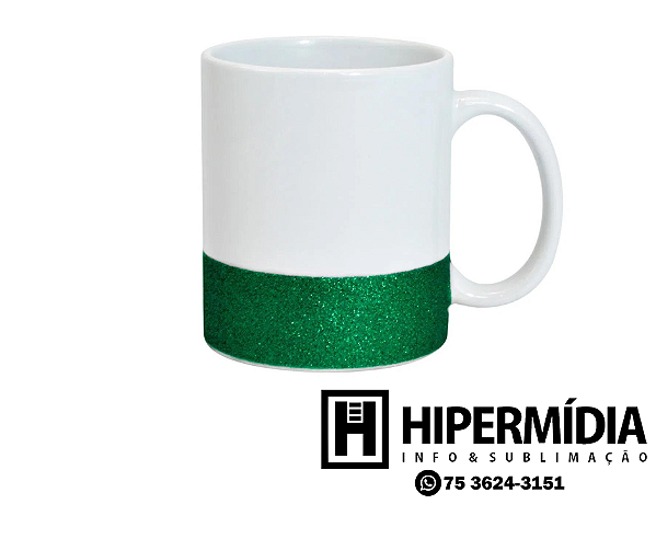 Caneca Glitter Base Verde