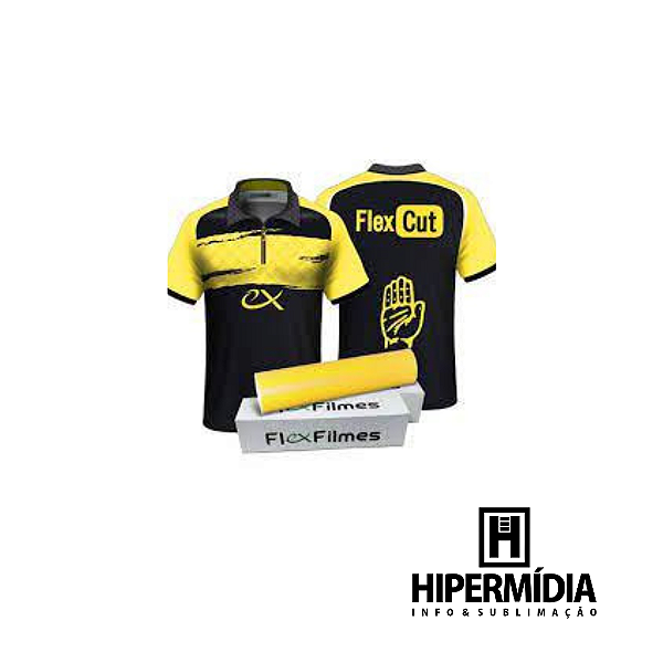 Filme de Recorte Amarelo Flexcut Flexfilmes 1m x 0,50cm