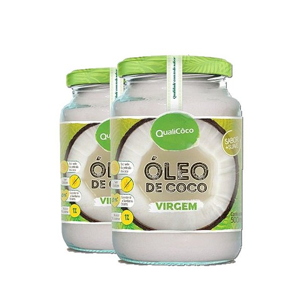 Kit 2 Óleo de Coco virgem 500ml Qualicôco