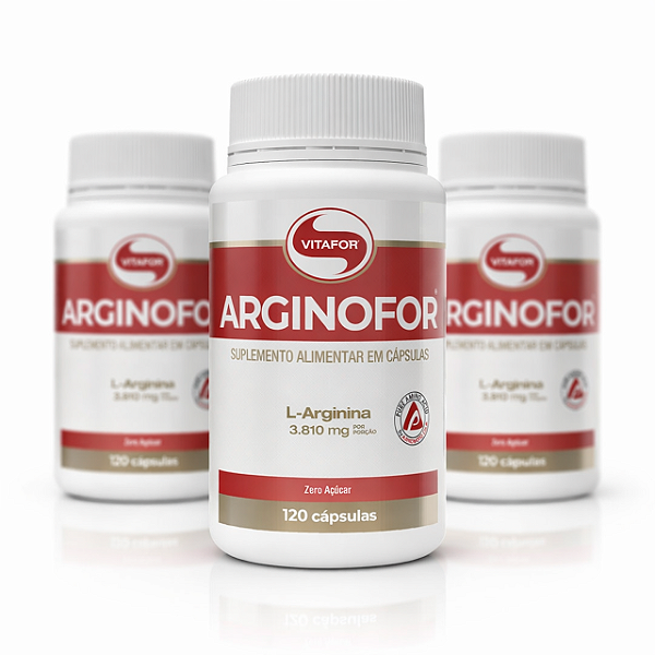 Kit 3 Arginofor Vitafor 120 Cápsulas