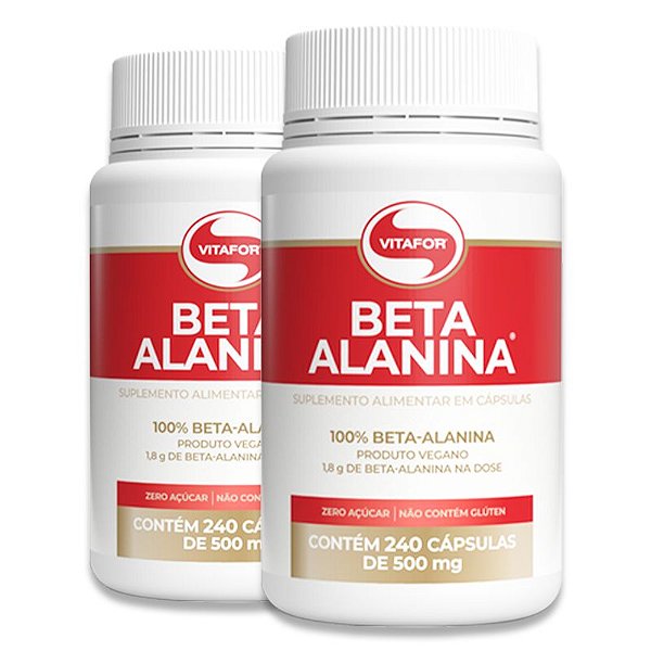 Kit 2 Beta Alanina Vitafor 240 Cápsulas