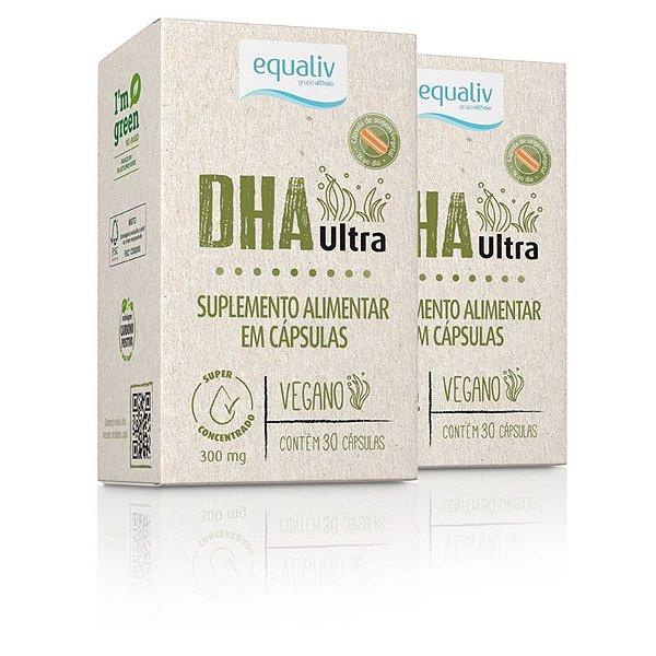 Kit 2 DHA Ultra Vegano Equaliv 30 cápsulas