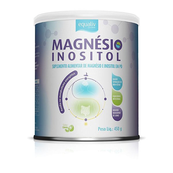 Magnésio Inositol Equaliv 450g Sabor Limão